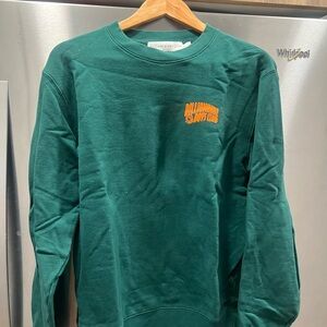 Billionaire Boys Club Teal Crewneck with Orange Logo